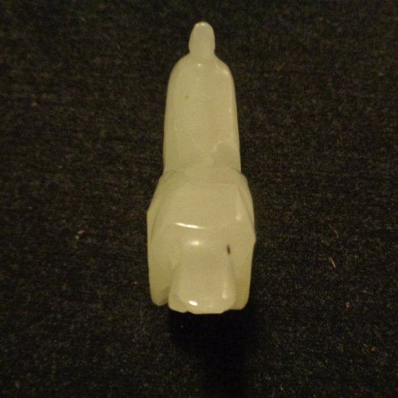 VINTAGE STONE CARVED SMALL DOG 40S OR 50S - Picture 5 of 8